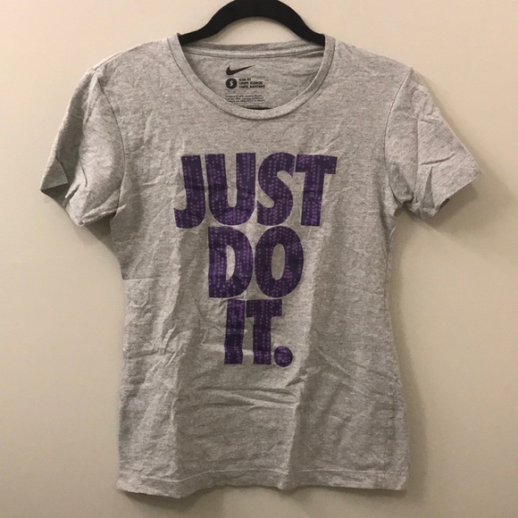 purple nike just do it shirt